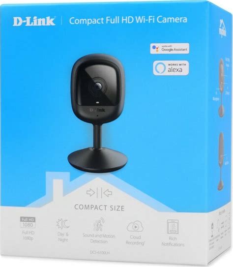 D Link DCS 6100LH Compact IP Κάμερα Παρακολούθησης Wi Fi 1080p Full HD