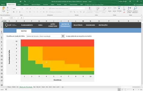 Planilha de Análise FMEA Qualidade em Excel Planilhas Prontas