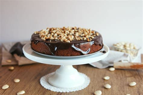 Orange Almond Cake With Dark Chocolate Orange Glaze