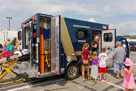 The Touch A Truck Event At Christiansburg In The Summertime Editorial