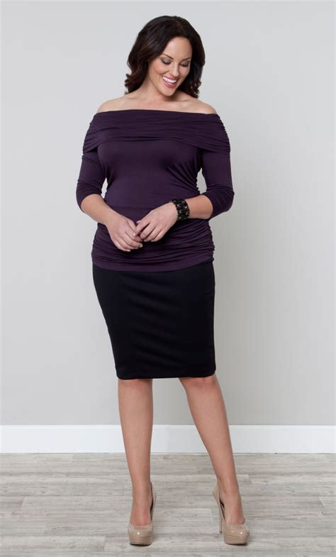 Plus Size Priscilla Knit Pencil Skirt Black Plus Size Pencil Skirt Plus Size Skirts Plus