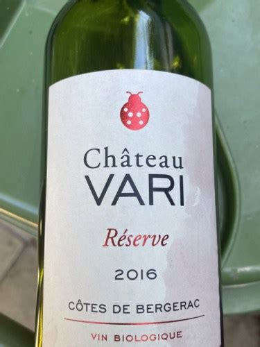 Ch Teau Vari Reserve C Tes De Bergerac Vivino Us