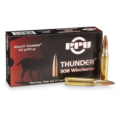 Ppu Thunder Win Grain Rifle Ammo Rounds