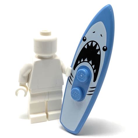 Surfboard (White Shark) - Official LEGO® Minifigure Part – The Brick ...