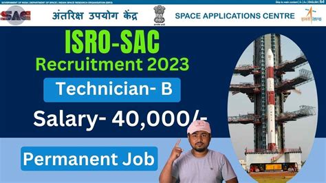 ISRO SAC Recruitment 2023 For Technician B Draughtsman ITI