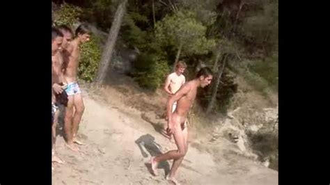 Naked Men Jumping Cumception