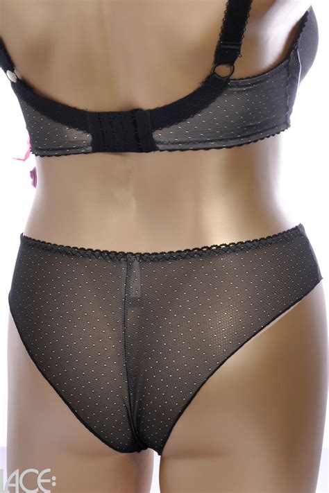 Ewa Michalak String Ewa Michalak 1599 BLACK DOTS Lace Lingerie Nl