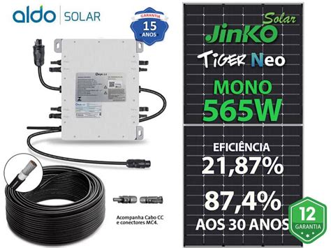 Gerador De Energia Solar Deye Micro Inversor Sem Estrutura Aldo Solar