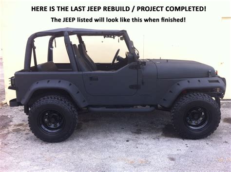 No Reserve 1993 Jeep Wrangler Yj Frame Off Restorationrebuild