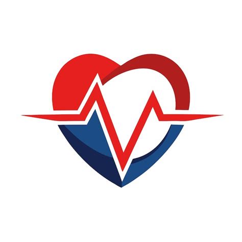 Heartbeat Logo Vector Design Premium Ai Generated Vector