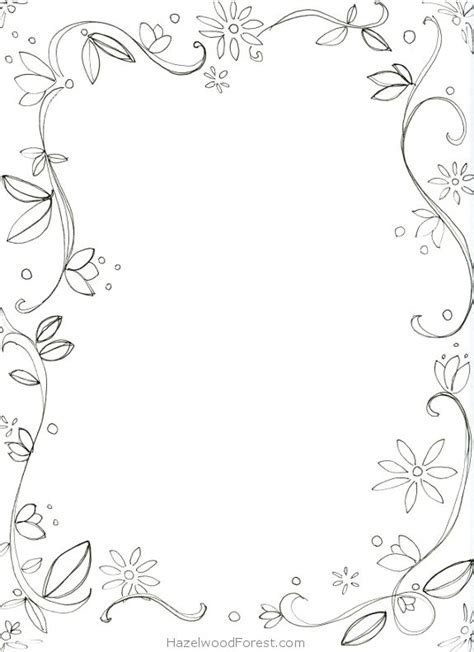 7 Images of Border Coloring Pages Printable | Page borders free ...