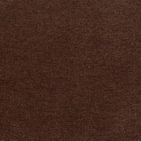 Teak Brown Solid Chenille Upholstery Fabric By The Yard