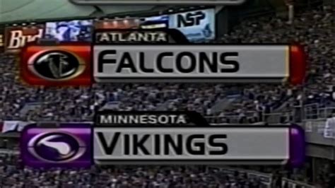 1998 NFC Championship Falcons Vs Vikings Highlights Fox Intro One Of