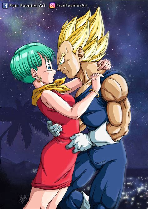 Vegeta X Bulma By Https Deviantart Franfuentesart On