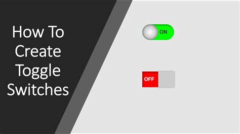 How To Make Toggle Switch In Html