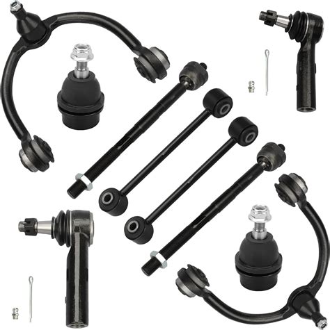 Front Upper Control Arms Ball Joints Sway Bar Links Tie Rod