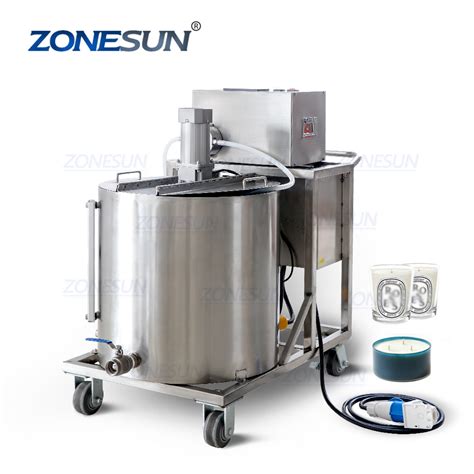 Semi Automatic Hot Paraffin Scented Candle Wax Melting Mixing Filling Machine China Candle