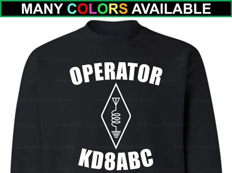 Ham Radio Amateur Radio Operator Antenna Custom Call Sign Etsy