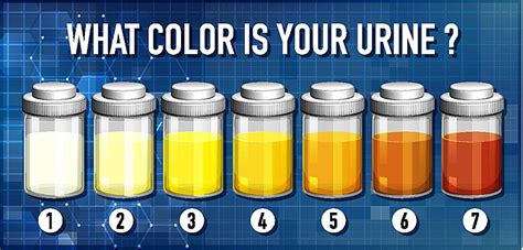 Illustration Of Urine Color Chart Lab Medical Healthy Vector Lab