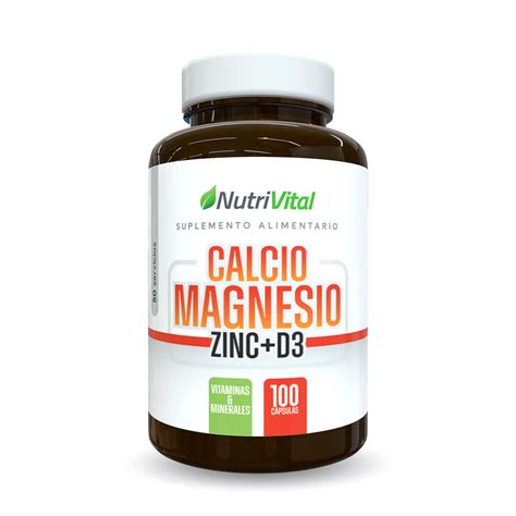 Nutrivital Calcio Magnesio Zinc D3 100caps Nutrivital