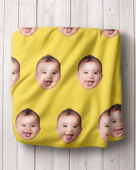 Coperta Plaid Personalizzata Con Foto Della Faccia Del Bimbo O Bimba