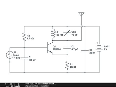 Fm Transmitter Circuits Diagram Schematics Pdf Wiring Draw