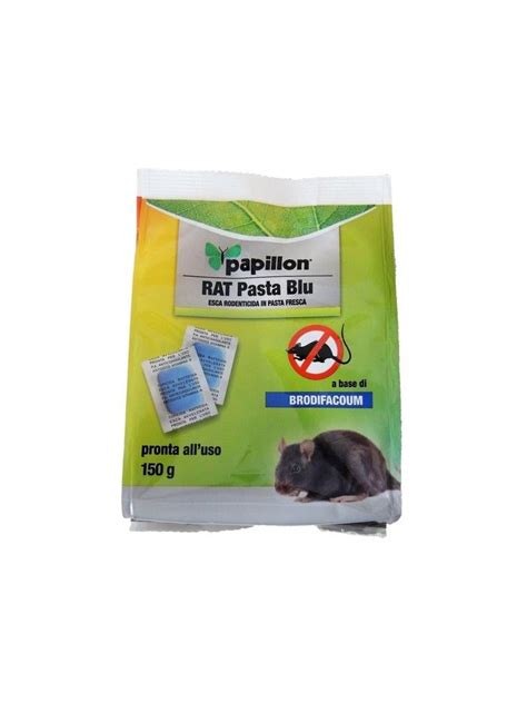 Papillon Esca Rodoenticida In Pasta Fresca A Base Di Brodifacoum 150 Gr