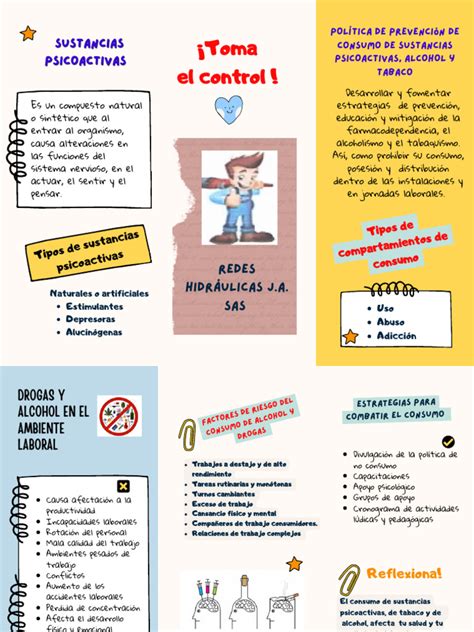 Folleto Prevencion Del Consumo De Sustancias Psicoactivas Y Alcohol