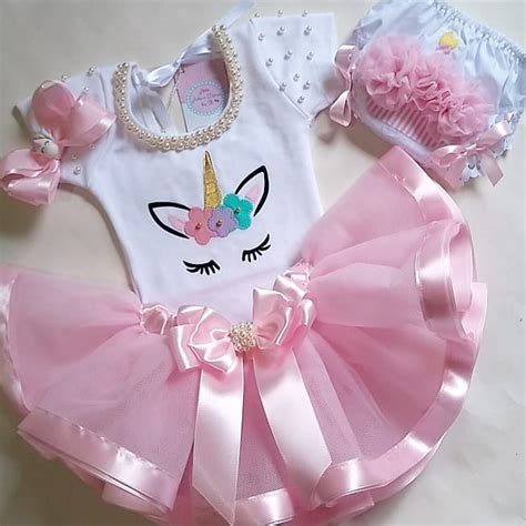 Conjunto Tutu Unicórnio Rosa Sempre Marcando Presença Por Aqui ️ ️ ️ ️