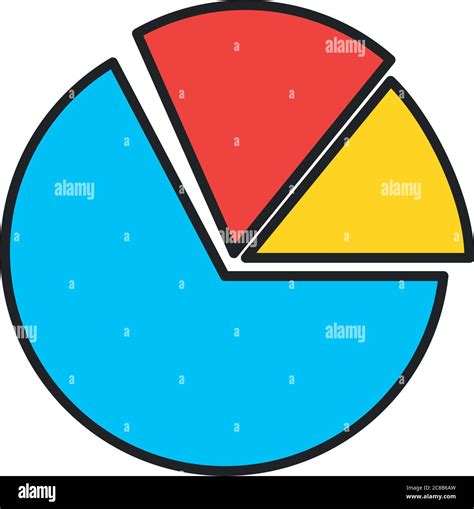 Diseño De Iconos De Línea De Gráfico Circular Infográfico Y Estilo De