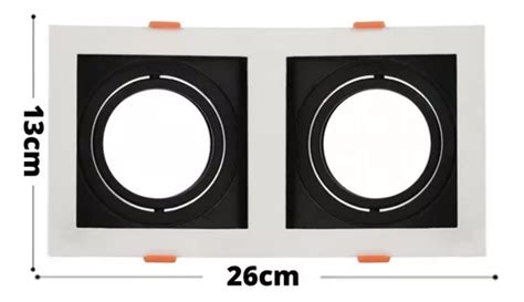 Kit de 3 puntos con doble incrustación par 20 empotrado cuádruple