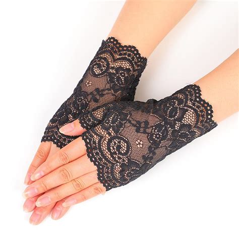 Buy Charm Sexy Lady Women Lace Driving Sunscreen Glove Mittens At