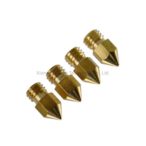 0 2mm 0 3mm 0 4mm 0 5mm 0 6mm Nozzle For 1 75mm Extruder Print Head Brass Nozzle Mk8 Makerbot