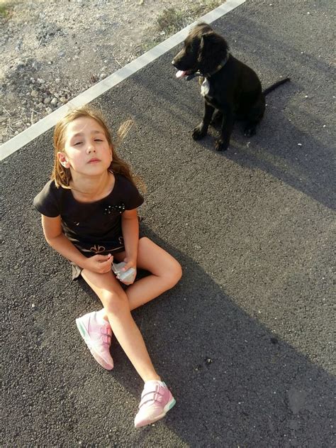BlackStar и дочь всегда вместе. 🐶😇