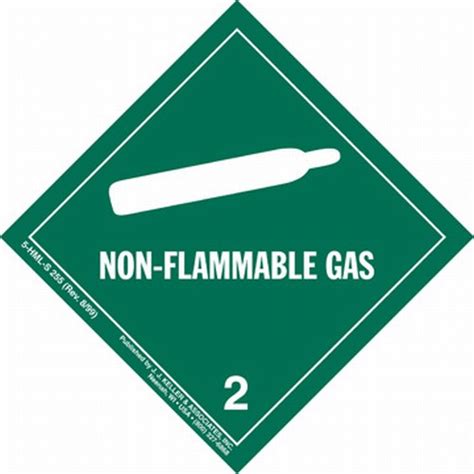 Class 2 Hazardous Materials Labels