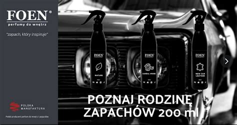 FOEN EKSKLUZYWNE PERFUMY DO WNĘTRZ BLACK 200 ml Happy Expert