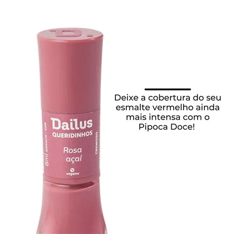 Esmalte Dailus Queridinhos Rosa Açaí Cremoso Alta Cobertura Gabeauty