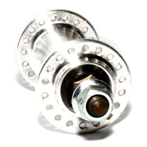 Unbranded Alloy Front Hub 36H 100mm Spacing Solid 9mm Nutted Axle