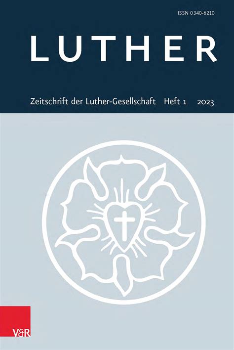 Luther 2023 Jg 94 Heft 1 Systematische Theologie