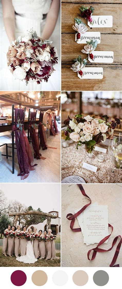 Burgundy Fall Wedding Color Ideas