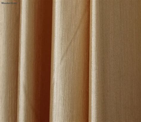 Buy Solid Polyester Room Darkening Blackout Long Door Curtain Set Of