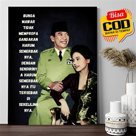 Jual Sukarno Soekarno Presiden Indonesia Poster Kayu Pajangan Dekorasi