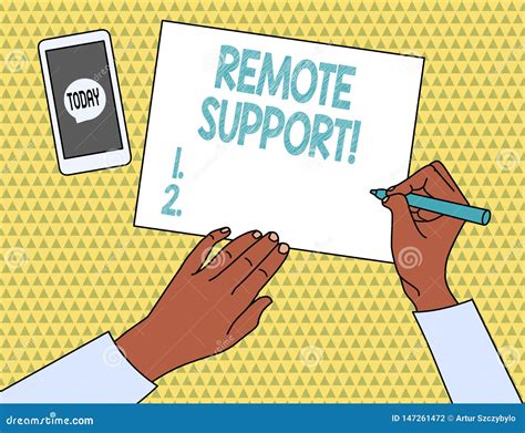 Word Writing Text Remote Support Business Concept For Help Endusers To