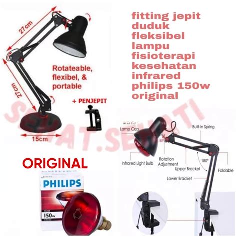 Jual Paket Lampu Terapi Infrared Philips Tiang Bohlam Watt