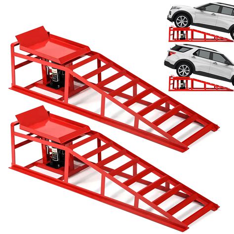 Buy Worcest 2PCS 5T 10000lbs Hydraulic Car Ramps, Heavy Duty Hydraulic ...