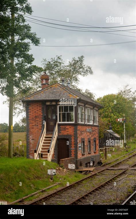 Traditional Railway Signal Box Stock Photo Alamy