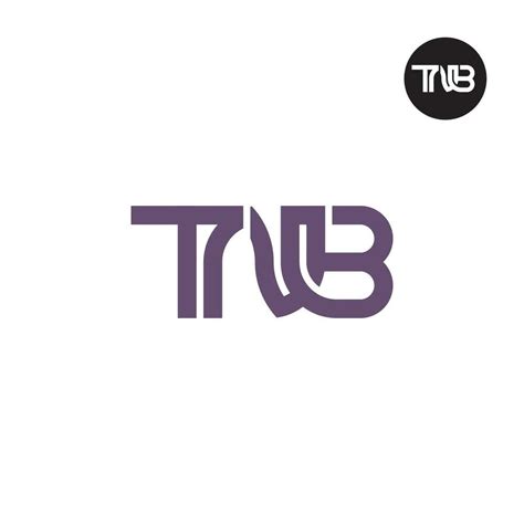 Letter Tnb Monogram Logo Design Vector Art At Vecteezy