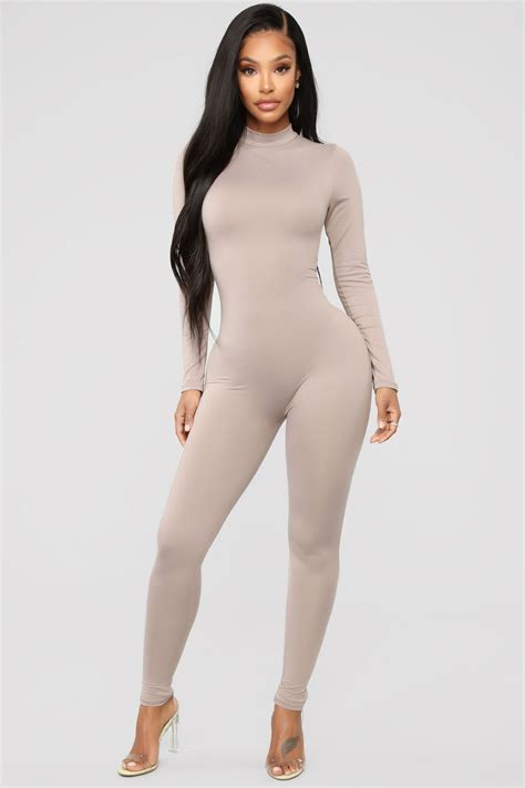 Frisky Feline Jumpsuit Mocha Fashion Nova