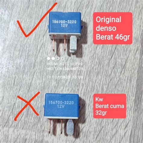 Jual RELAY DENSO KAKI 4 KECIL ORIGINAL DENSO BERAT 46g Di Lapak TAWADA