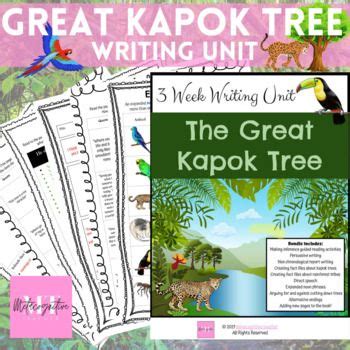 Great Kapok Tree Mentor Text Week Writing Unit Book Companion